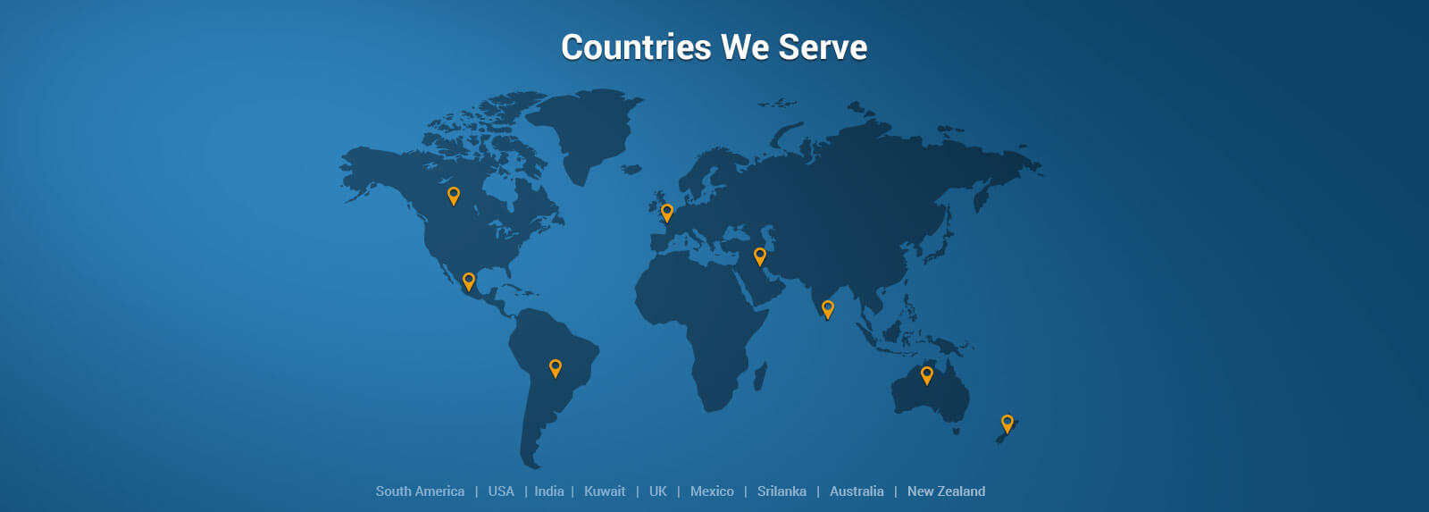 Countries We Serve